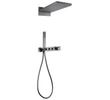 Душевая система Abber Rund AF8752NG с термостатом Никель