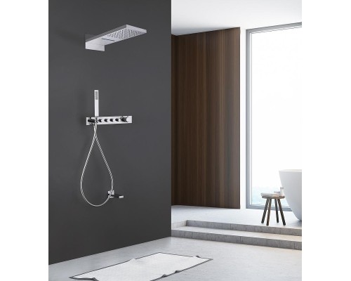 Душевая система Abber Rund AF8753 с термостатом Хром