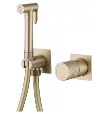 Гигиенический душ со смесителем Abber Rund AF8725G Золото матовое