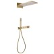 Душевая система Abber Rund AF8752G с термостатом Золото матовое