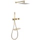 Душевая система Abber Rund AF8750G с термостатом Золото матовое