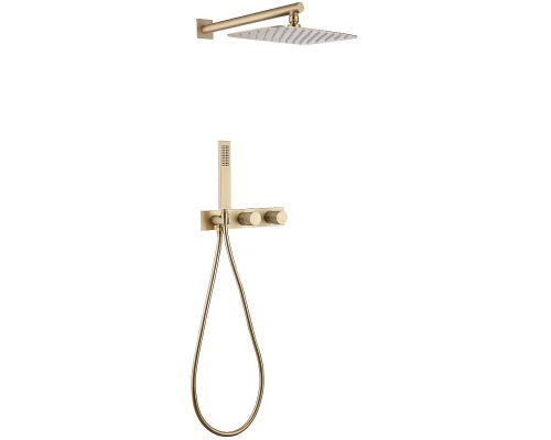 Душевая система Abber Rund AF8718G цвет Золото матовое