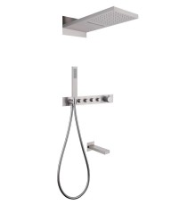 Душевая система Abber AF8753SP с термостатом цвет Сатин