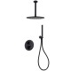 Душевая система Abber Wasser Kreis AF8121B Черная матовая