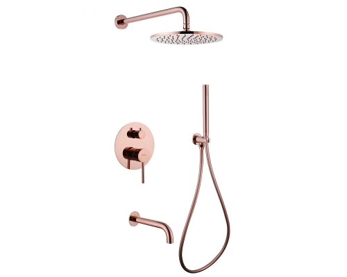 Душевая система Abber Wasser Kreis AF8117RG Розовое золото