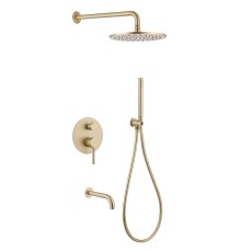 Душевая система Abber Wasser Kreis AF8117G Золото матовое