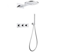 Душевая система Abber Wasser Kreis AF8151 c термостатом цвет Хром