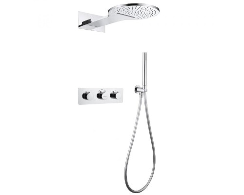 Душевая система Abber Wasser Kreis AF8151 c термостатом цвет Хром