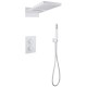 Душевая система Abber Weiss Insel AF8052W с термостатом Белая