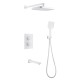 Душевая система Abber Weiss Insel AF8050W с термостатом Белая