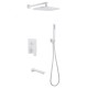 Душевая система Abber Weiss Insel AF8017FW Белая матовая