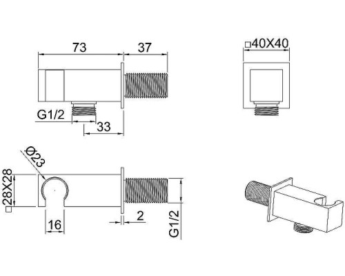 Душевой гарнитур Allen Brau Infinity 5.21021-31 Черный матовый
