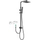 Душевая система Allen Brau Infinity 5.21031-31 Черная матовая