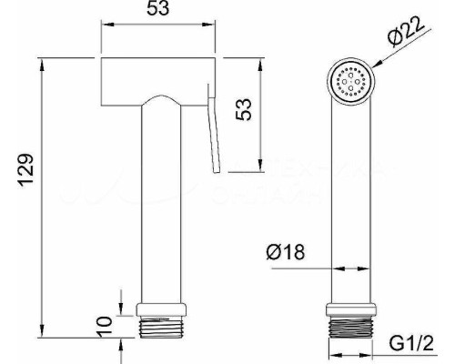 Гигиенический душ Allen Brau Priority 5.31028-00 Хром