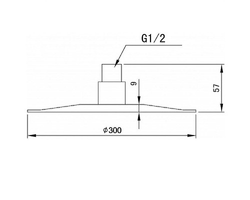 Верхний душ Aquanet Steel AF210-84R-S 244060 Сатин