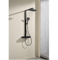 Душевая система Arrow AMG13GH872MB с термостатом цвет Черный матовый