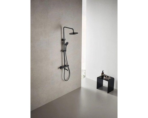 Душевая система Arrow AG3317SHMB с термостатом цвет Черный матовый