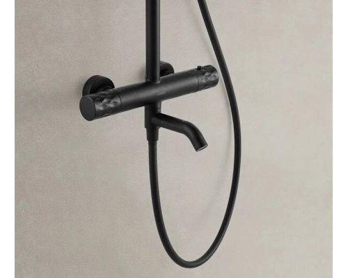 Душевая система Arrow AG3317SHMB с термостатом цвет Черный матовый