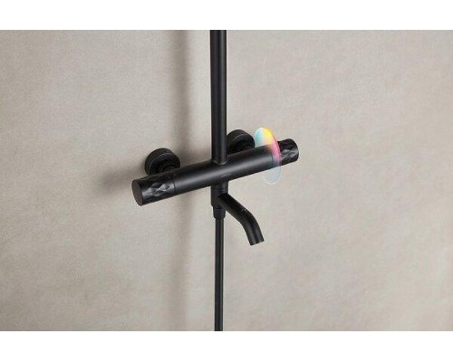 Душевая система Arrow AG3317SHMB с термостатом цвет Черный матовый