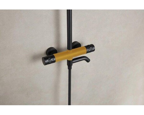 Душевая система Arrow AG3317SHMB с термостатом цвет Черный матовый