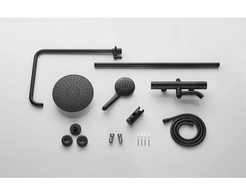 Душевая система Arrow AG3317SHMB с термостатом цвет Черный матовый