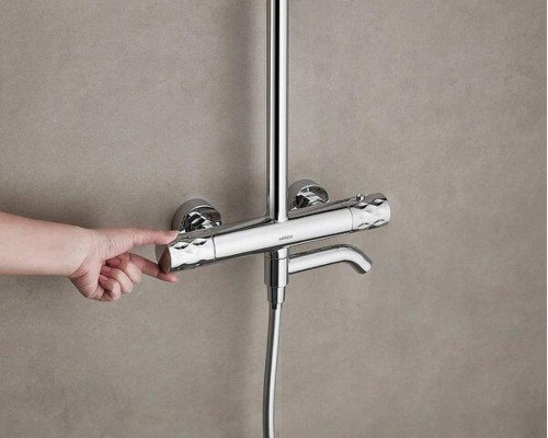 Душевая система Arrow AG3317SHU1CP с термостатом цвет Хром