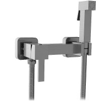 Гигиенический душ со смесителем CeramaLux DBS/008 Оружейная сталь