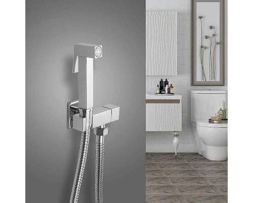 Гигиенический душ с запорным вентилем Frap F7502 Хром