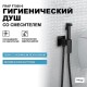 Гигиенический душ со смесителем Frap F7506-6 Черный матовый