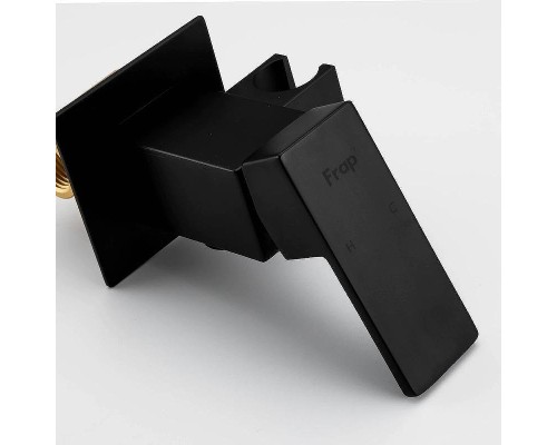 Гигиенический душ со смесителем Frap F7506-6 Черный матовый