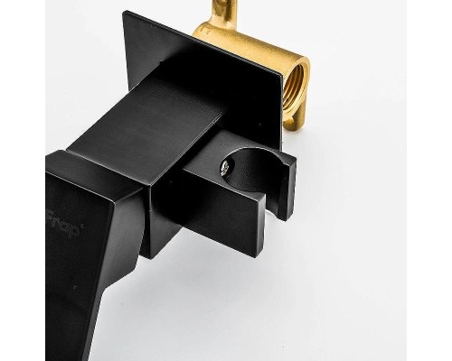 Гигиенический душ со смесителем Frap F7506-6 Черный матовый