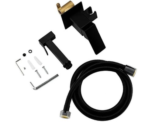 Гигиенический душ со смесителем Frap F7506-6 Черный матовый