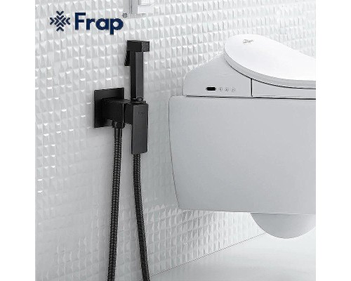 Гигиенический душ со смесителем Frap F7506-6 Черный матовый