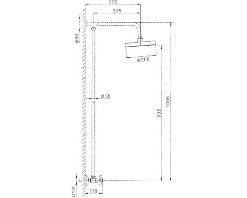 Душевая система Frap H08 F2308 Хром