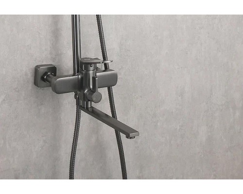 Душевая система Frap H62-9 F2462-9 Оружейная сталь