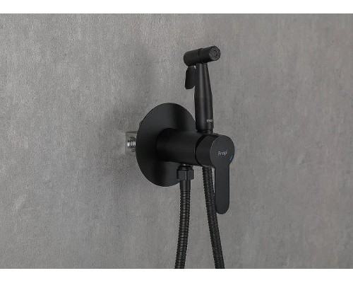 Гигиенический душ со смесителем Frap H801-6 F72801-6 Черный матовый