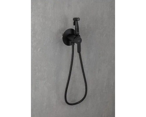 Гигиенический душ со смесителем Frap H801-6 F72801-6 Черный матовый
