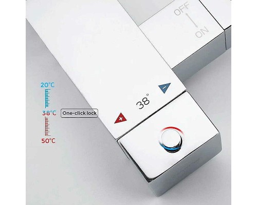 Гигиенический душ со смесителем Gappo G7207-40 с термостатом Хром