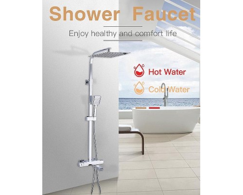 Душевая система Gappo G07 G2407-40 с термостатом Хром