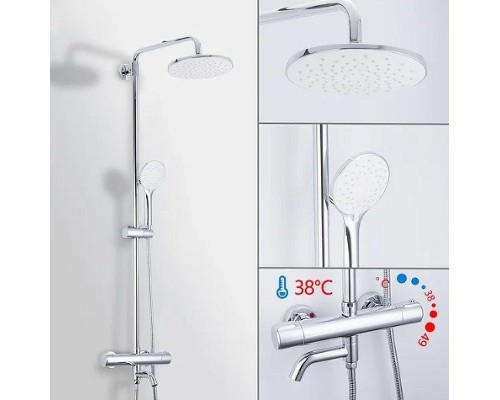 Душевая система Gappo G90 G2490 с термостатом Хром