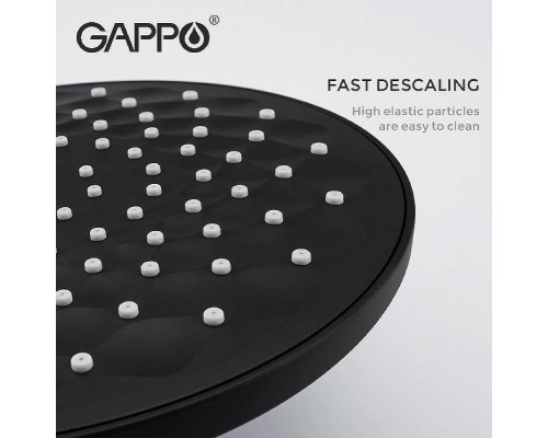 Душевая система Gappo G90 G2490-6 с термостатом Черная матовая