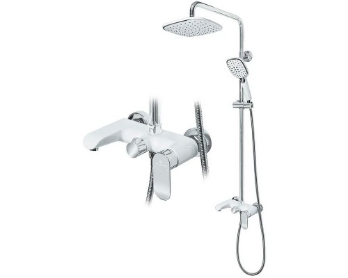 Душевая система Grocenberg GB7010WC Белая Хром