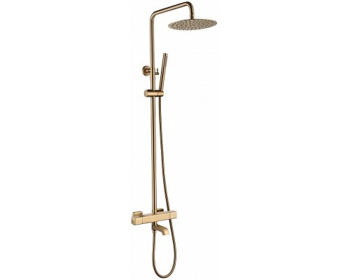 Душевая система Grocenberg GB7005MG с термостатом Золото матовое