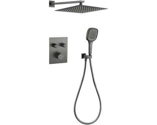 Душевая система Grocenberg GB5040BG с термостатом Графит