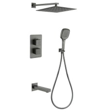 Душевая система Grocenberg GB5050BG с термостатом Графит