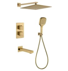 Душевая система Grocenberg GB5050MG с термостатом Золото матовое