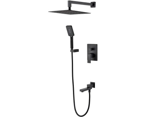 Душевая система Grocenberg GB5008BL Черная матовая