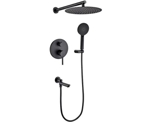 Душевая система Grocenberg GB5001BL Черная матовая