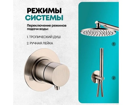 Душевая система Grocenberg GB5090NK Никель