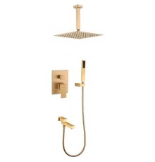 Душевая система Grocenberg GB5089MG-2 Золото матовое